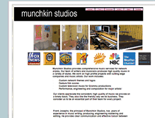 Tablet Screenshot of munchkinstudios.com